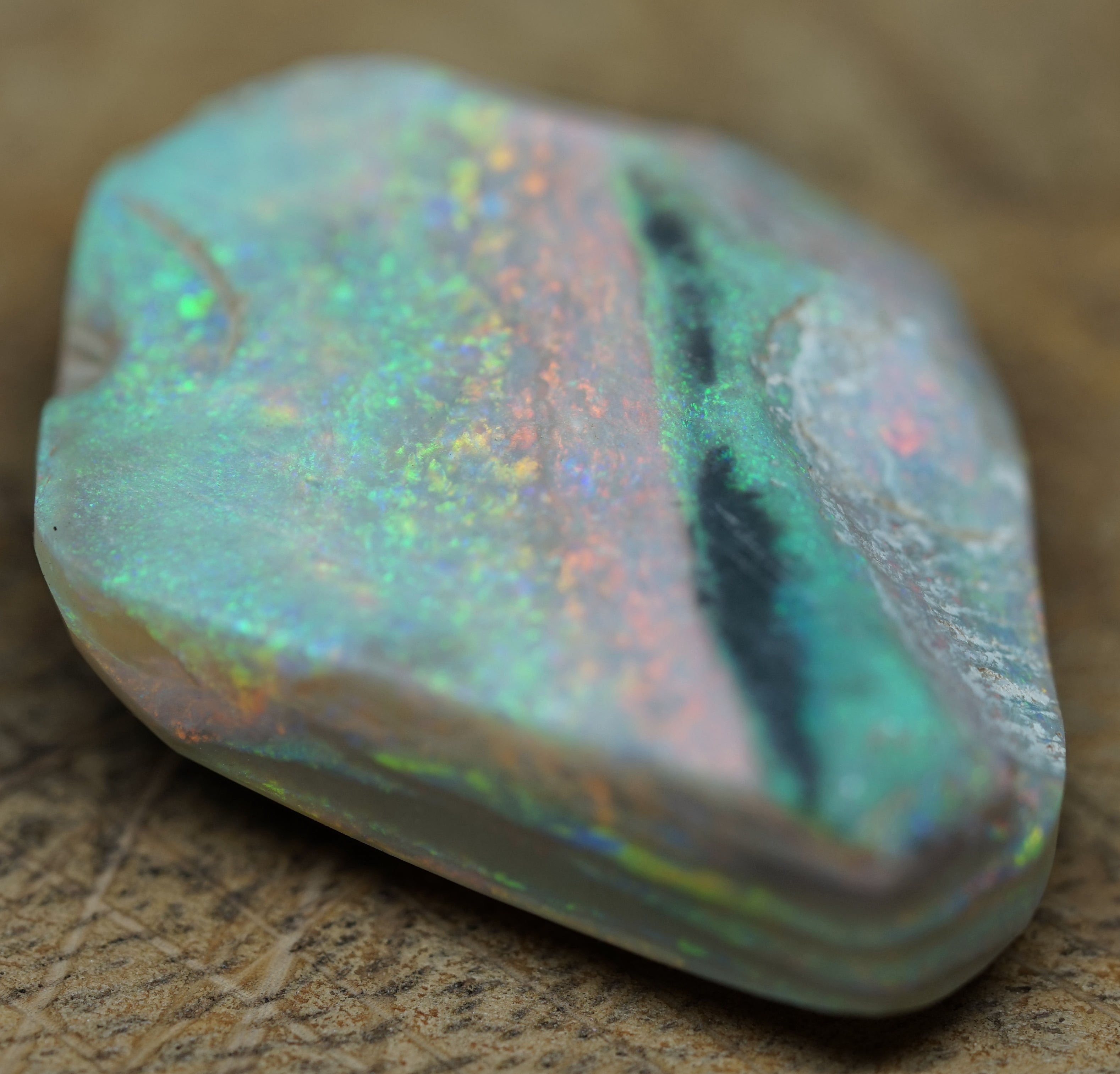 Collector Rough Mintabie Seam Opal - 155 Carats. 0011