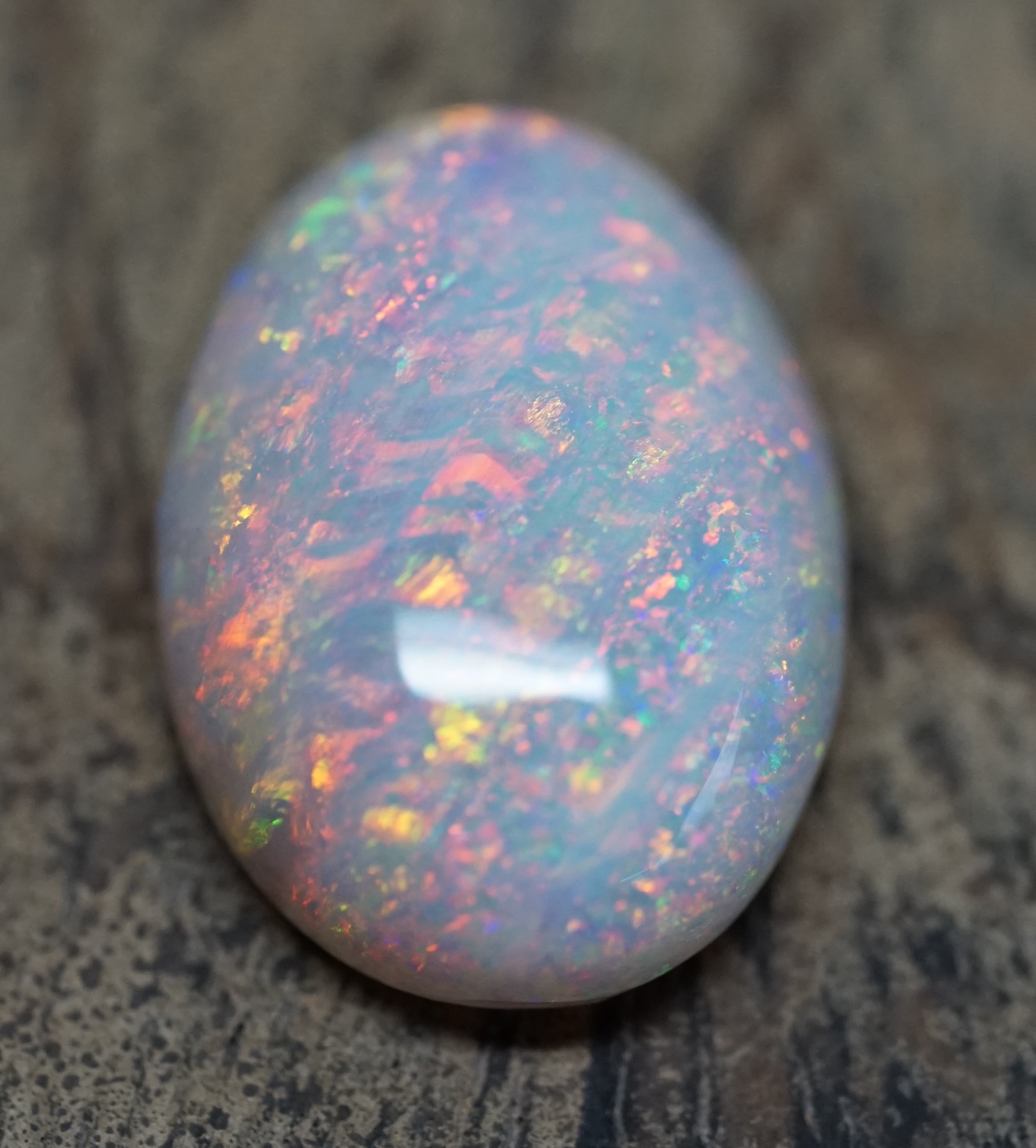 Lambina Large Oval - Pinfire 18.45 Carats. 0050