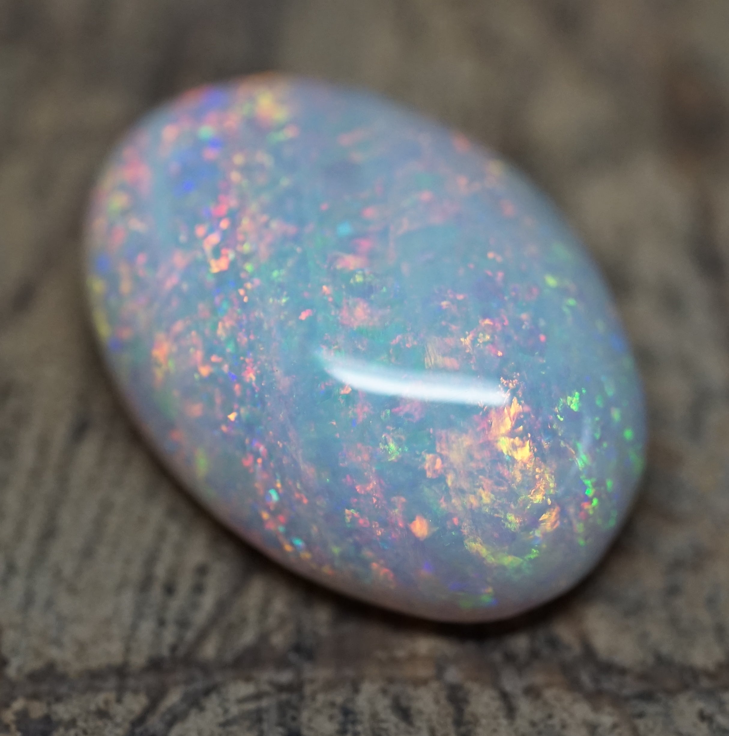 Lambina Large Oval - Pinfire 18.45 Carats. 0050
