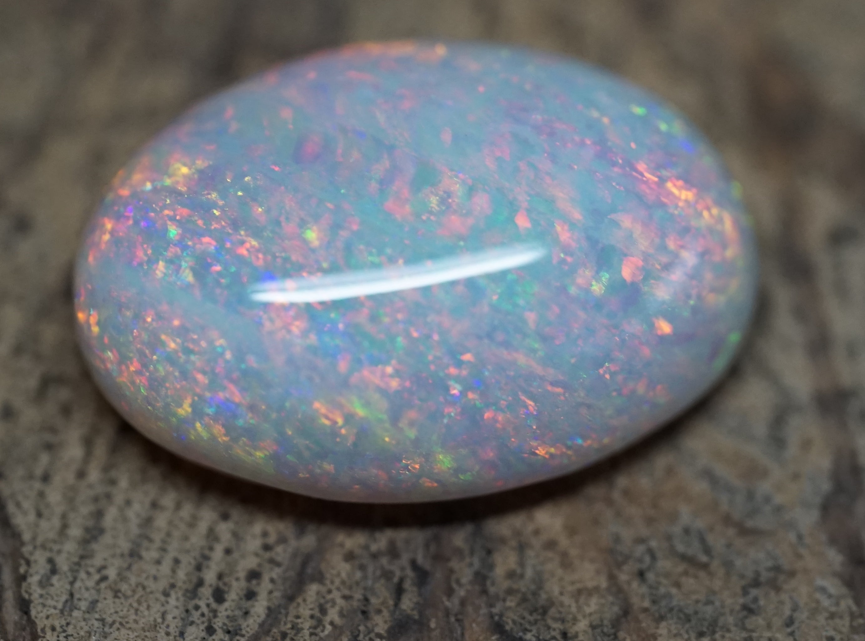 Lambina Large Oval - Pinfire 18.45 Carats. 0050