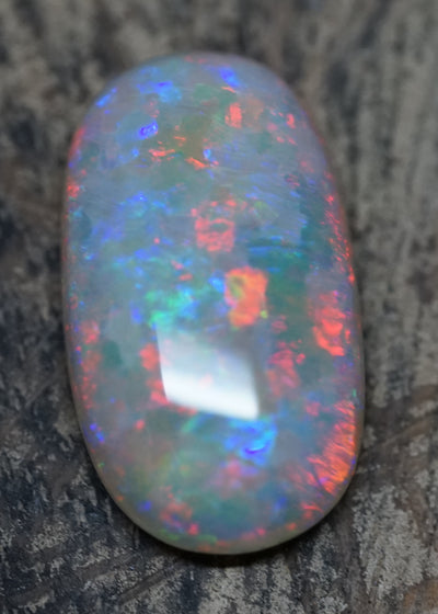 Olympic Pendant Oval Gem Opal - Red and Blue - 8.2 Carats. 0080