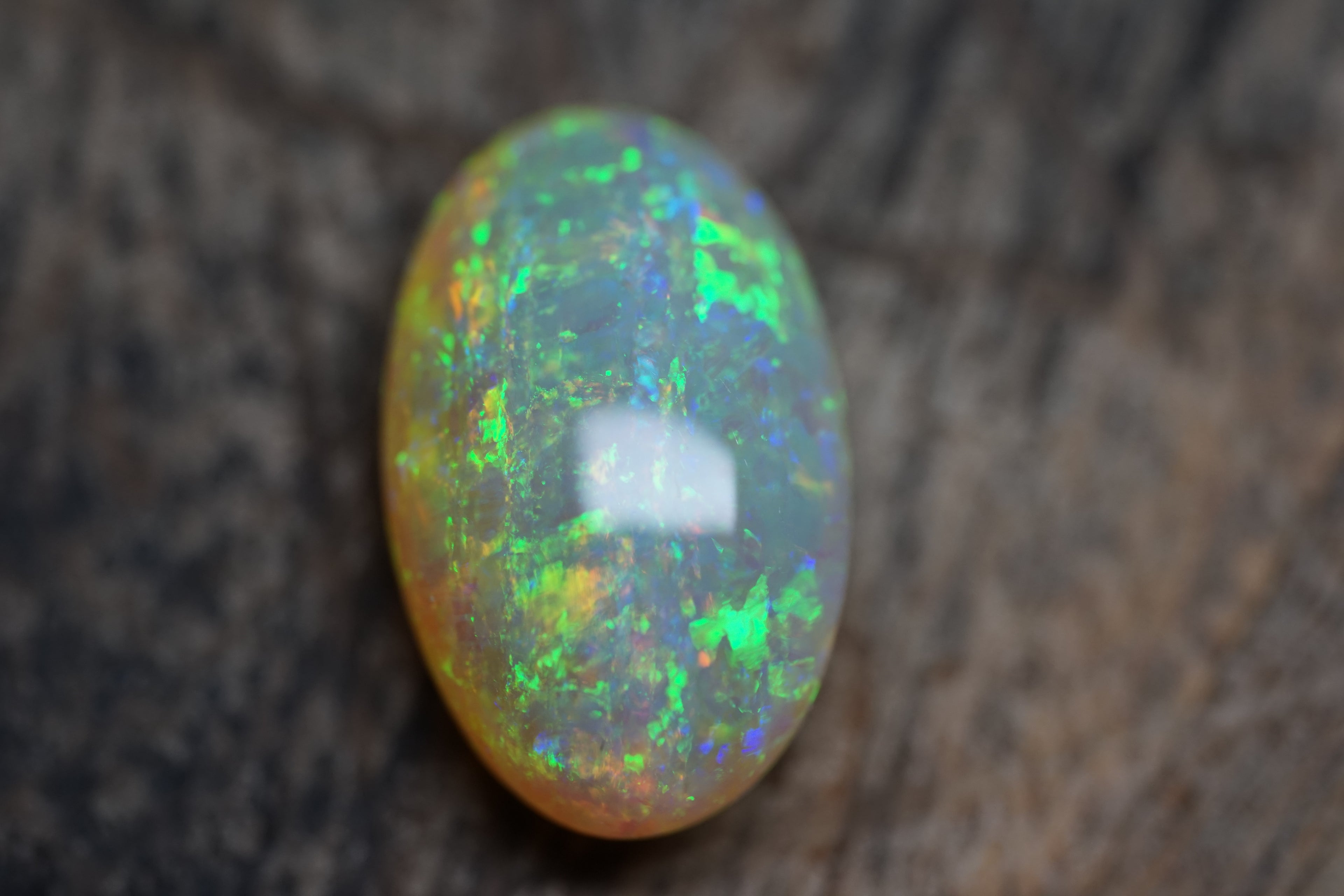 11.5 Carat Double Sided Lambina Crystal Gem Opal - 0089