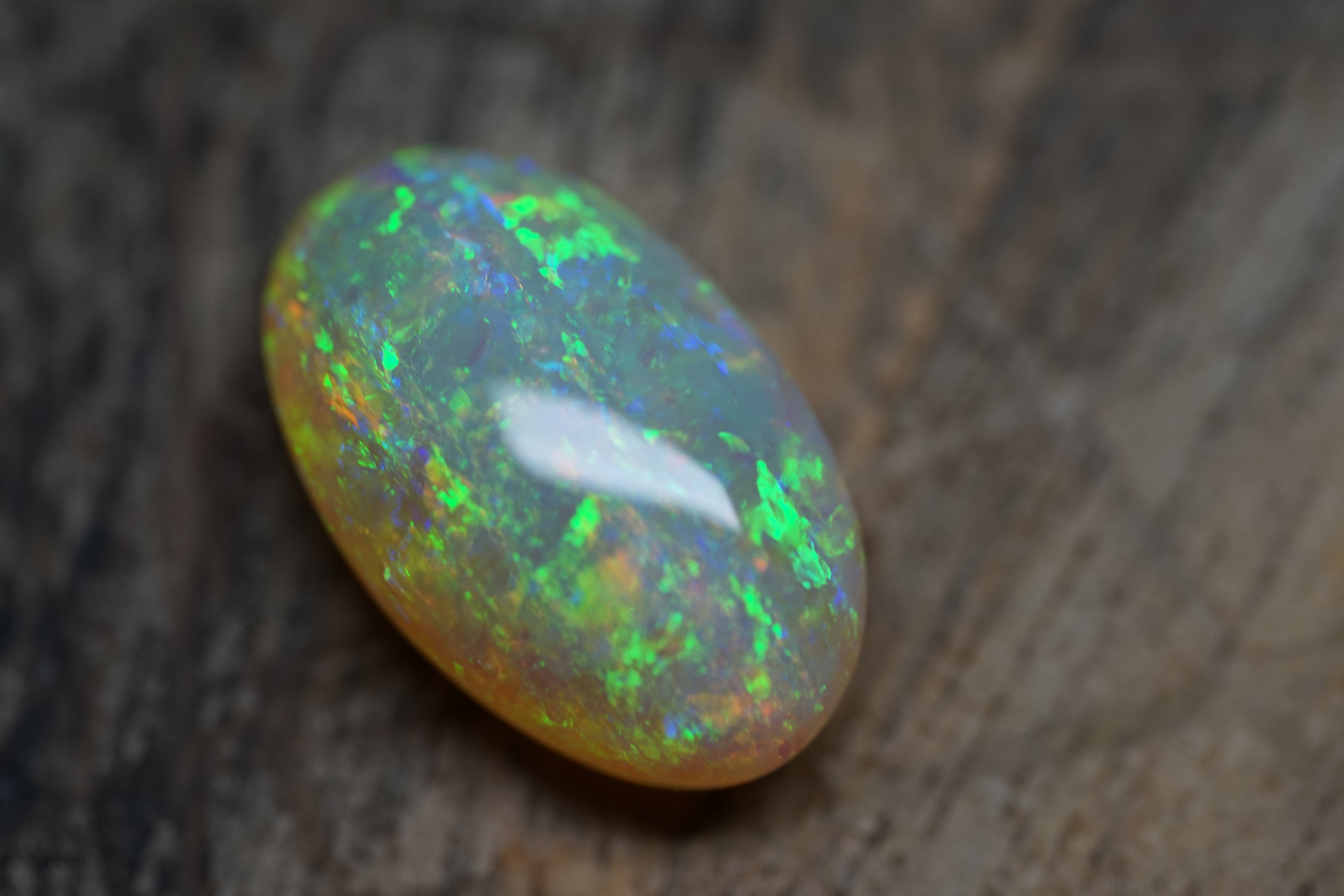 11.5 Carat Double Sided Lambina Crystal Gem Opal - 0089