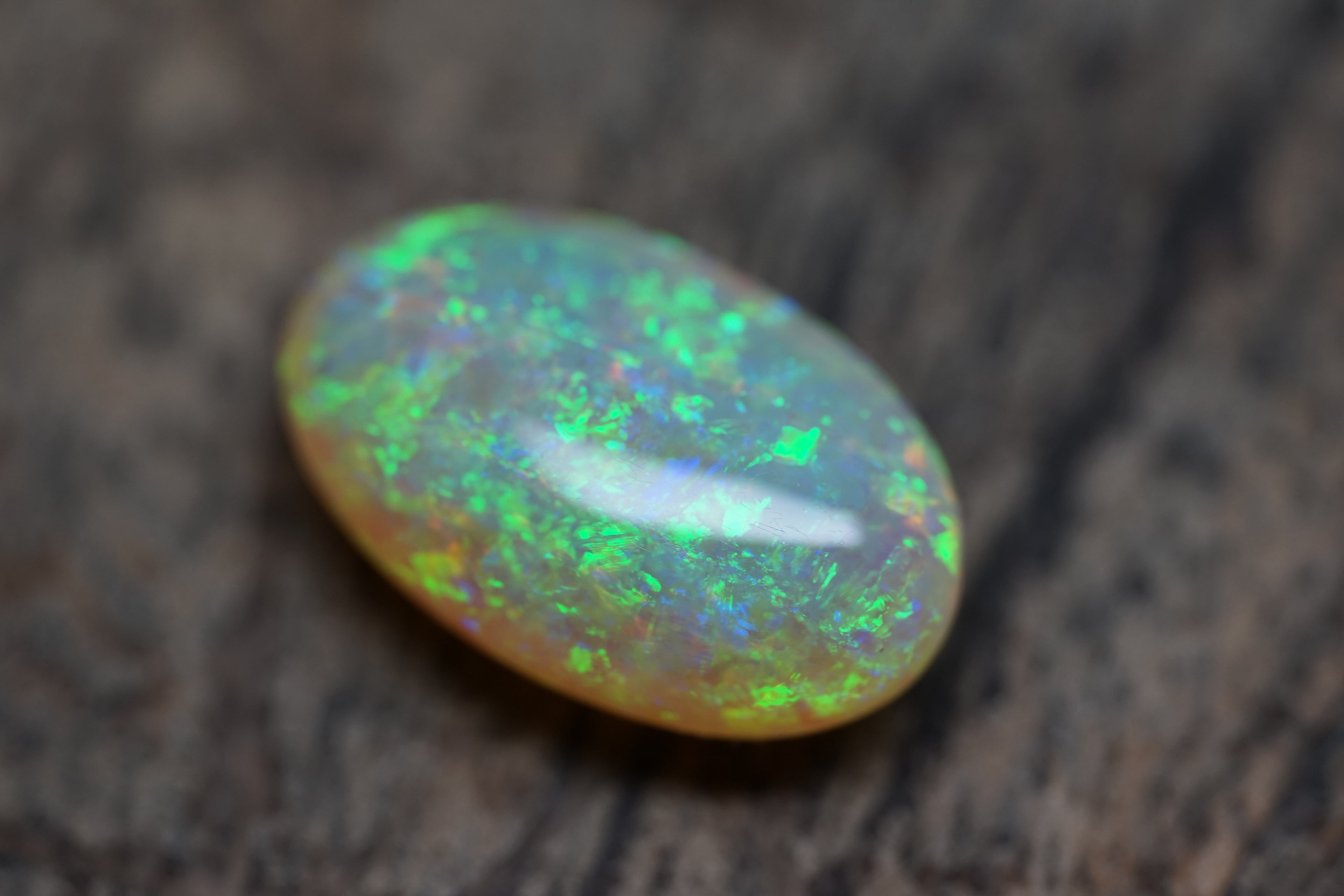 11.5 Carat Double Sided Lambina Crystal Gem Opal - 0089