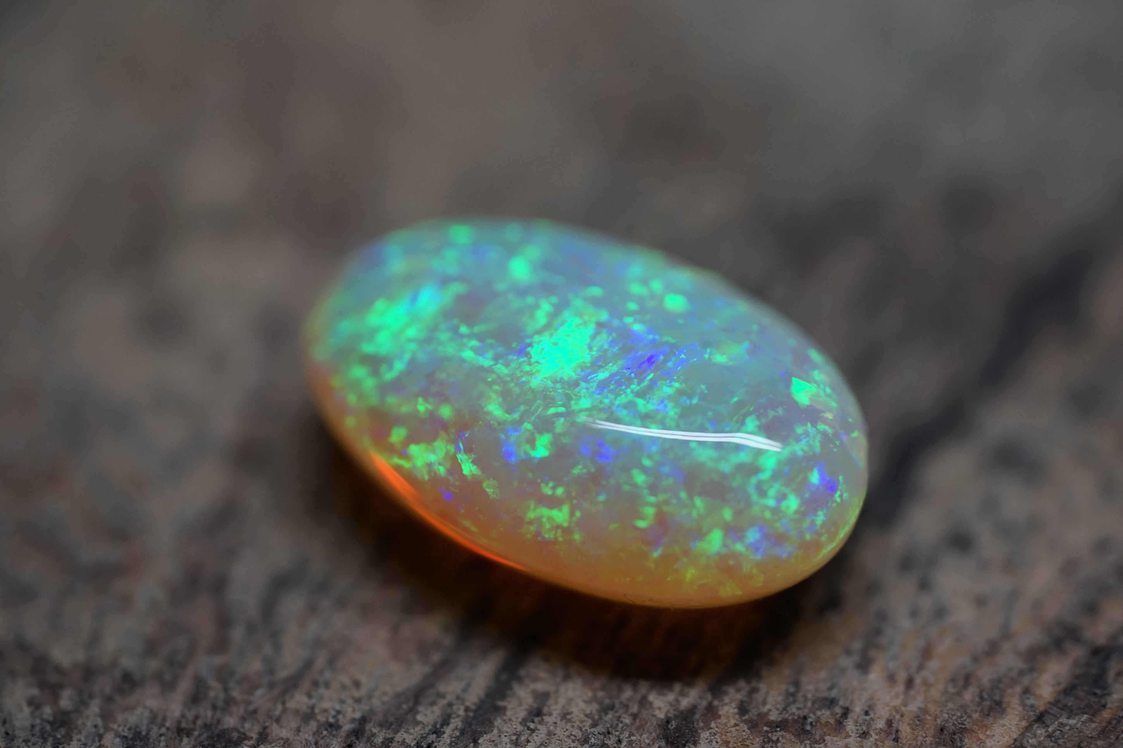 11.5 Carat Double Sided Lambina Crystal Gem Opal - 0089