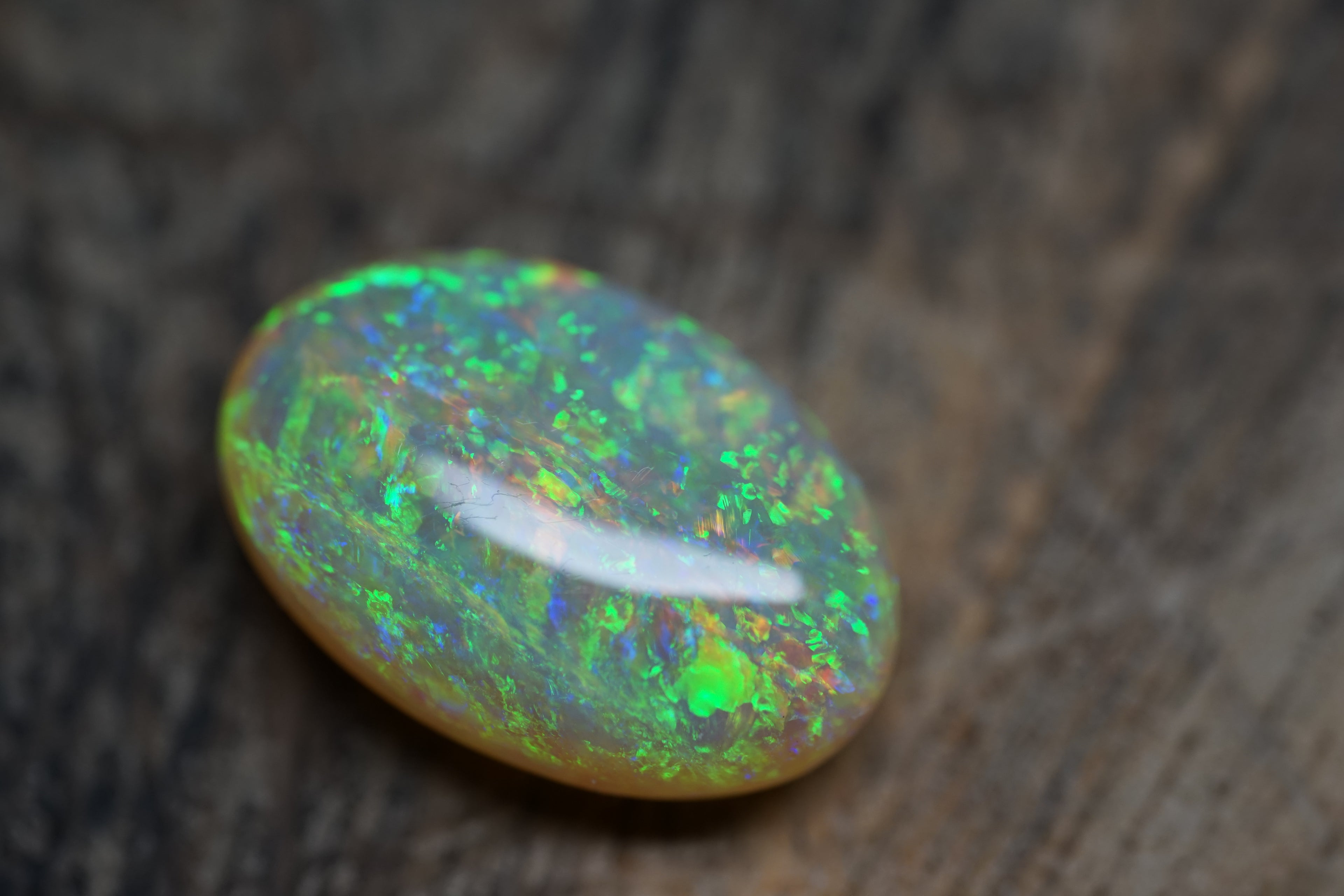 11.9 Carat Bright Double Sided Gem Opal - 0093