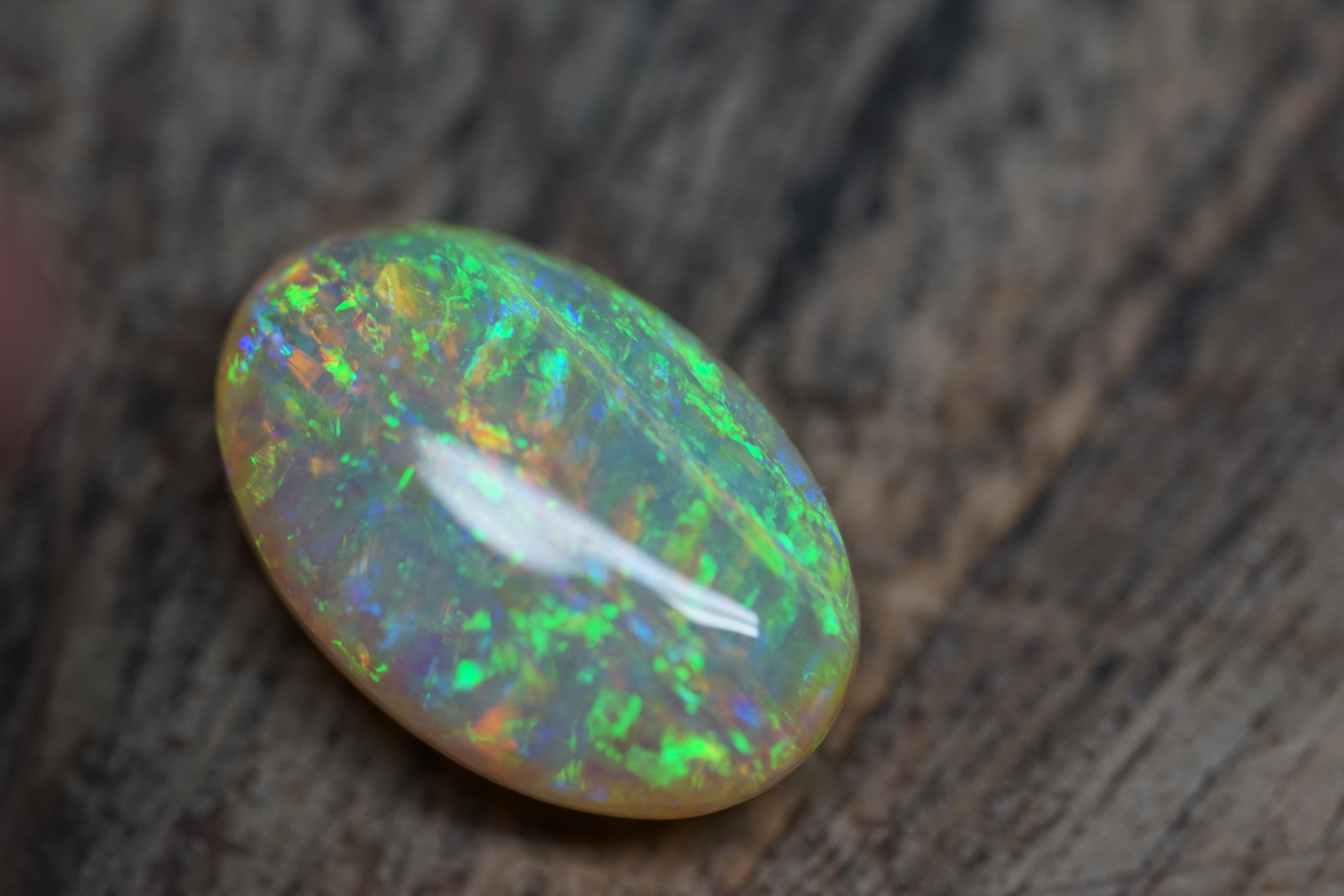 11.9 Carat Bright Double Sided Gem Opal - 0093