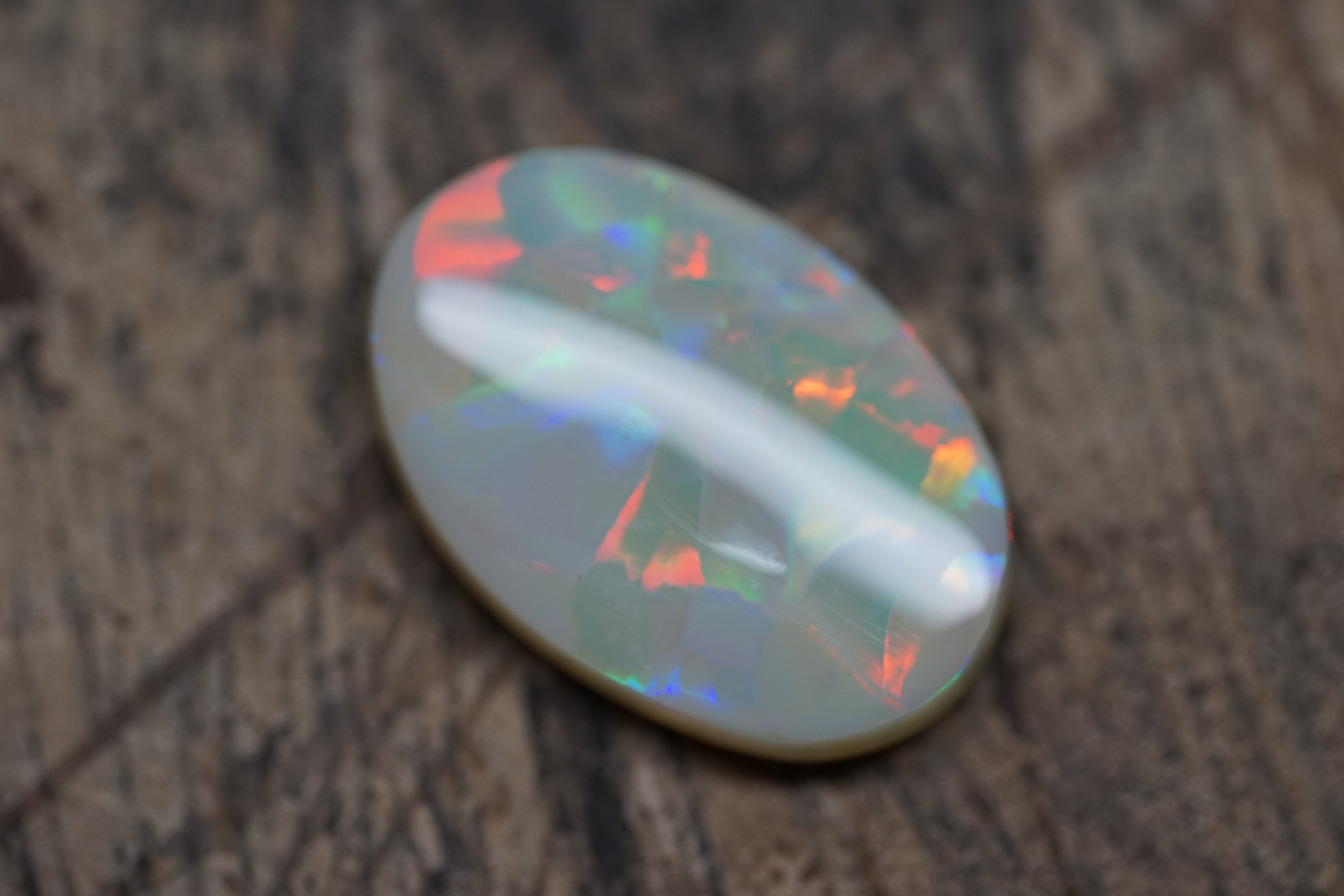 Lightning Ridge Grey Base - Harlequin Pattern 8.7 Carats 0098