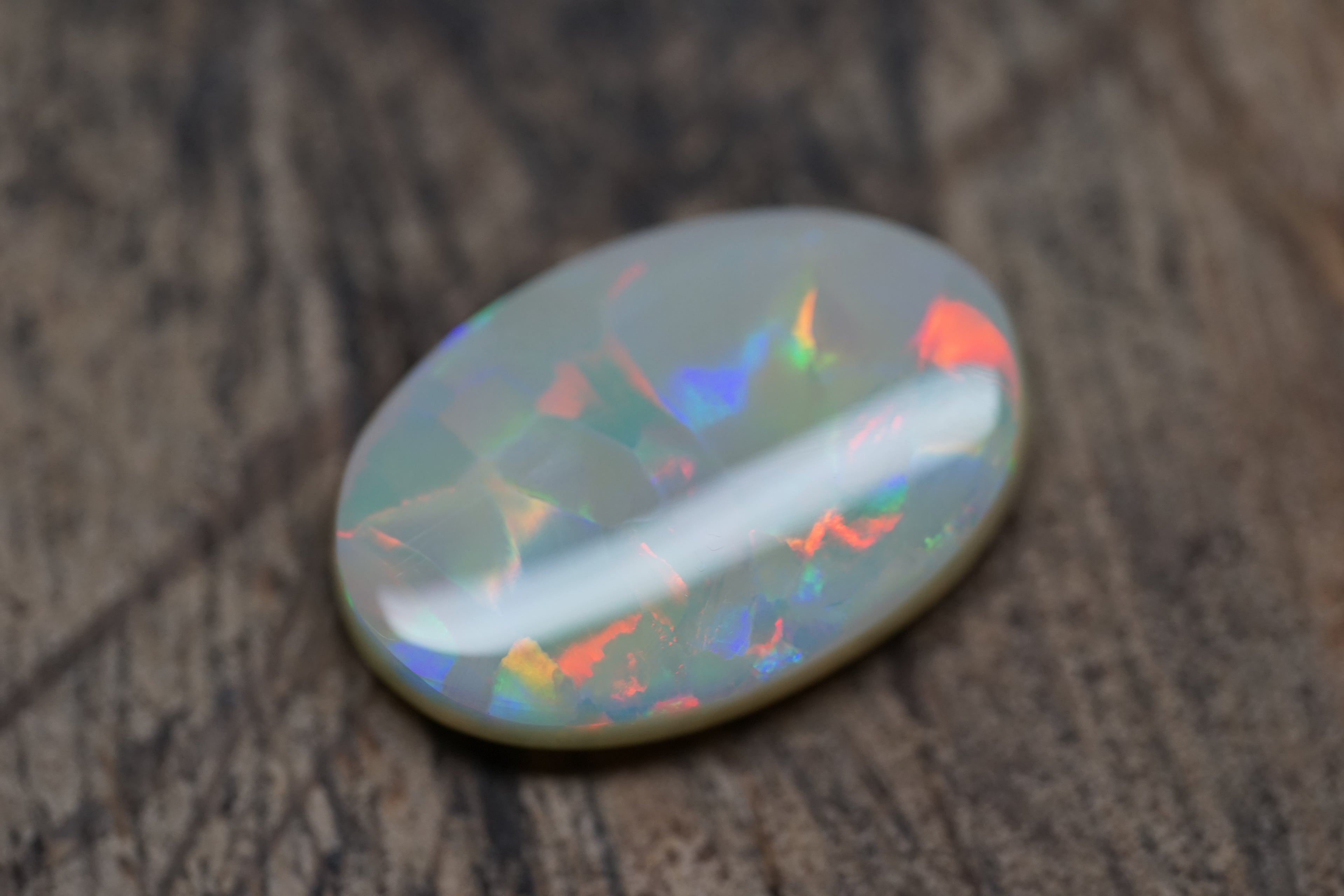 Lightning Ridge Grey Base - Harlequin Pattern 8.7 Carats 0098
