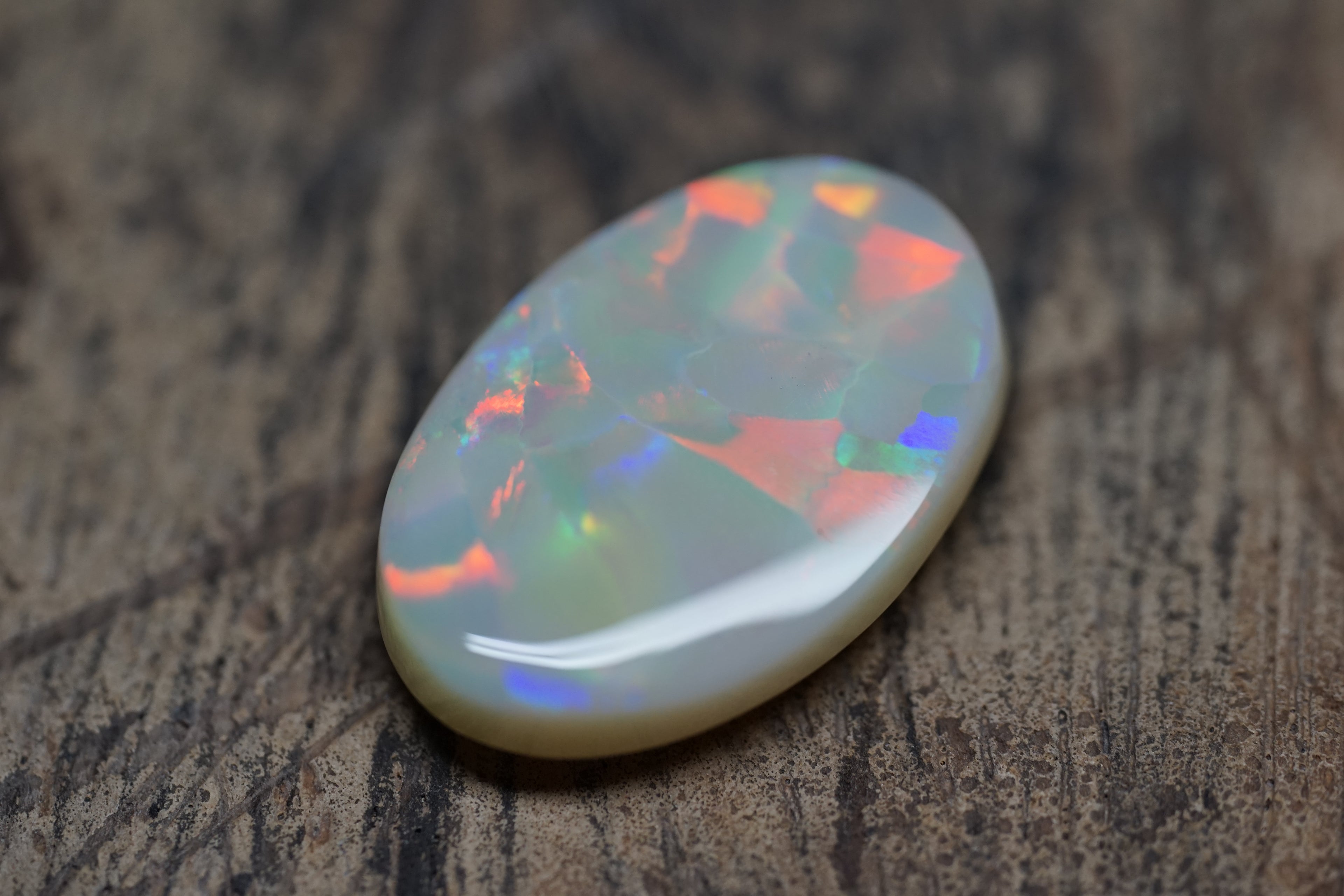 Lightning Ridge Grey Base - Harlequin Pattern 8.7 Carats 0098
