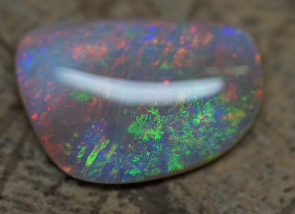 Mintabie Freeform Pendant Gem Opal - 6.7 Carats. 0067