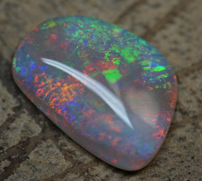 Mintabie Freeform Pendant Gem Opal