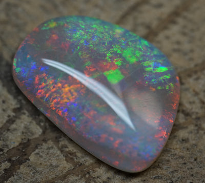 Mintabie Freeform Pendant Gem Opal - 6.7 Carats. 0067