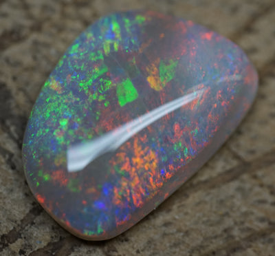 Mintabie Freeform Pendant Gem Opal - 6.7 Carats. 0067