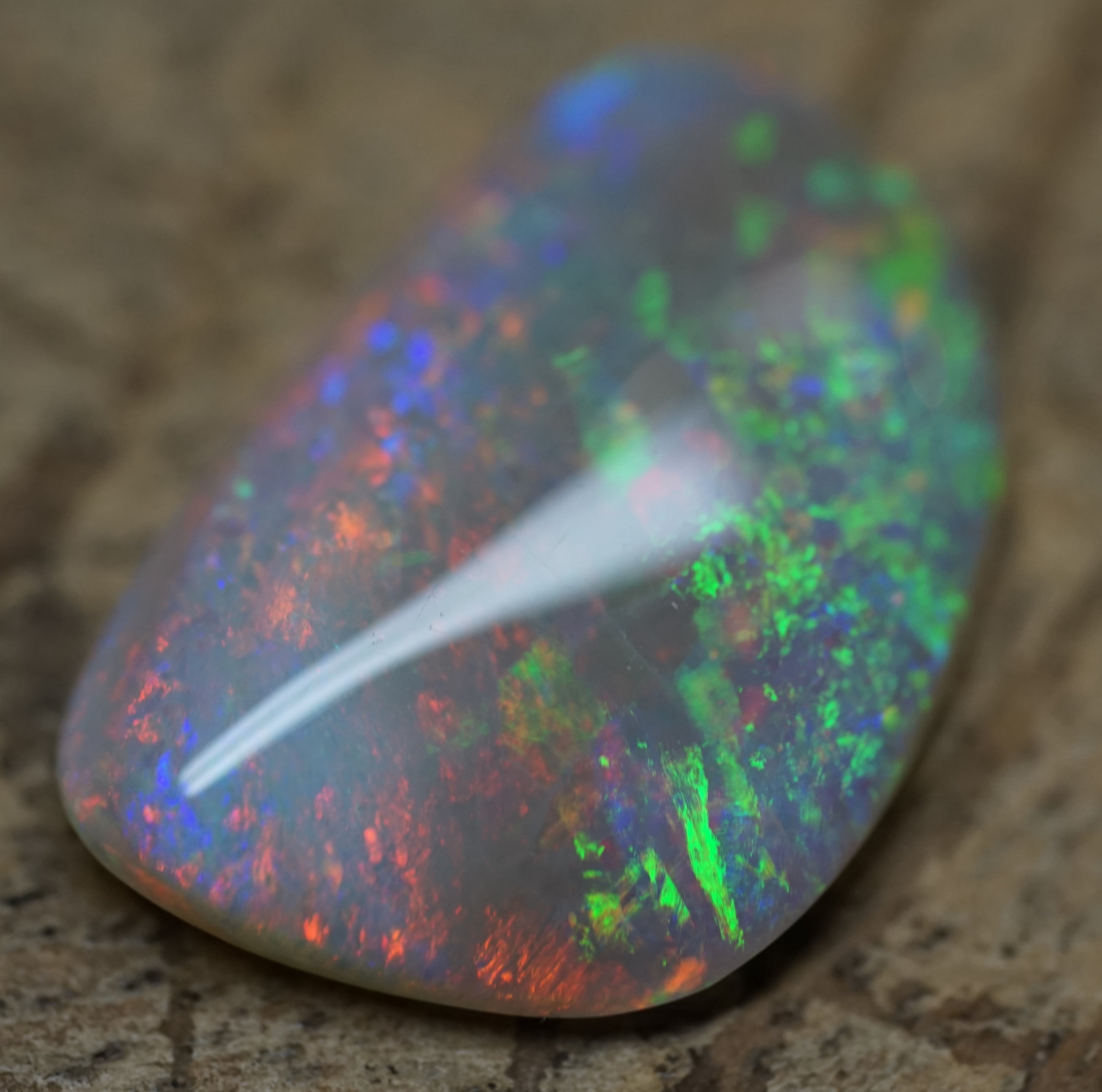 Mintabie Freeform Pendant Gem Opal - 6.7 Carats. 0067