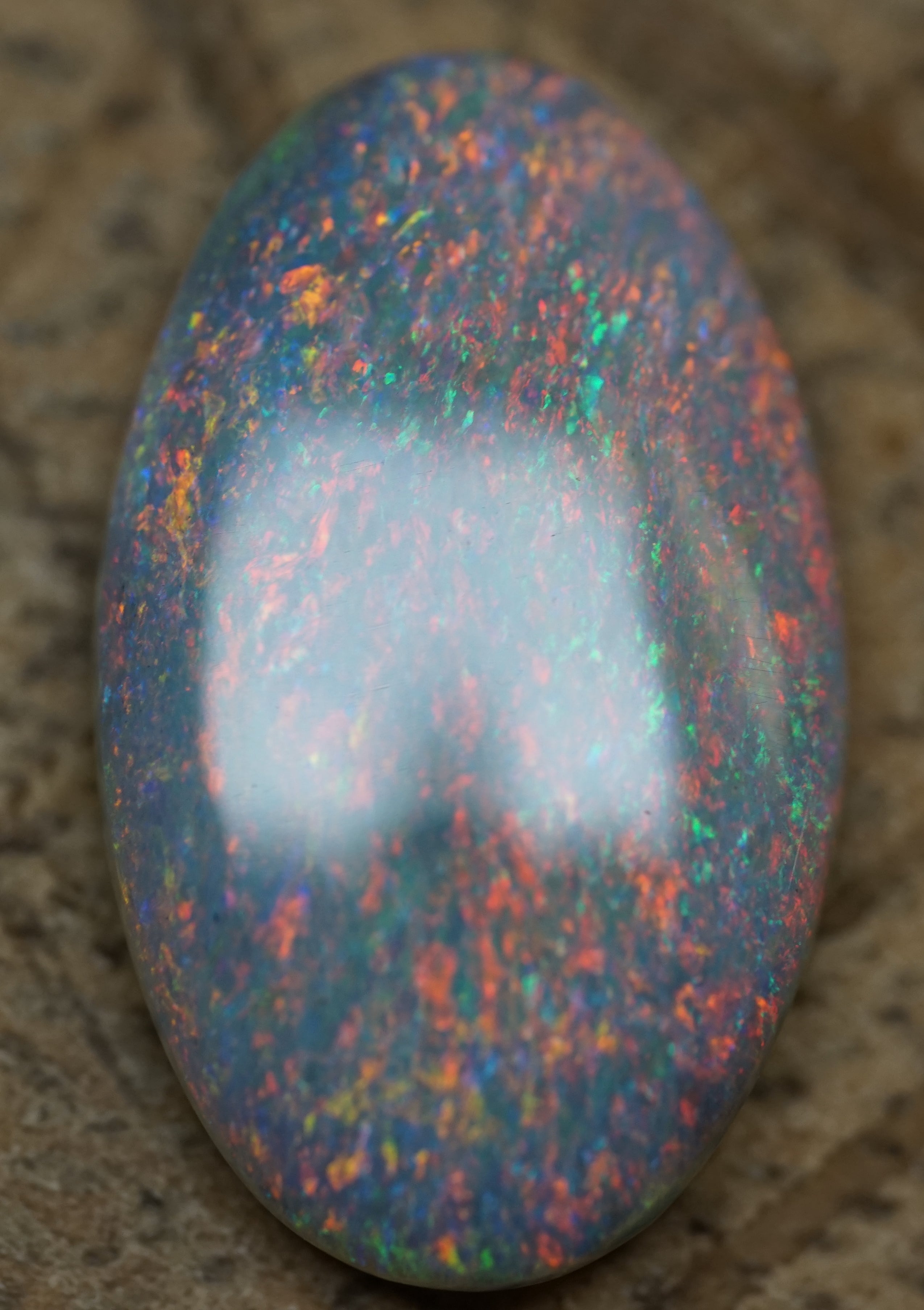 Mintabie Red Oval - 6.4 Carats. 0075