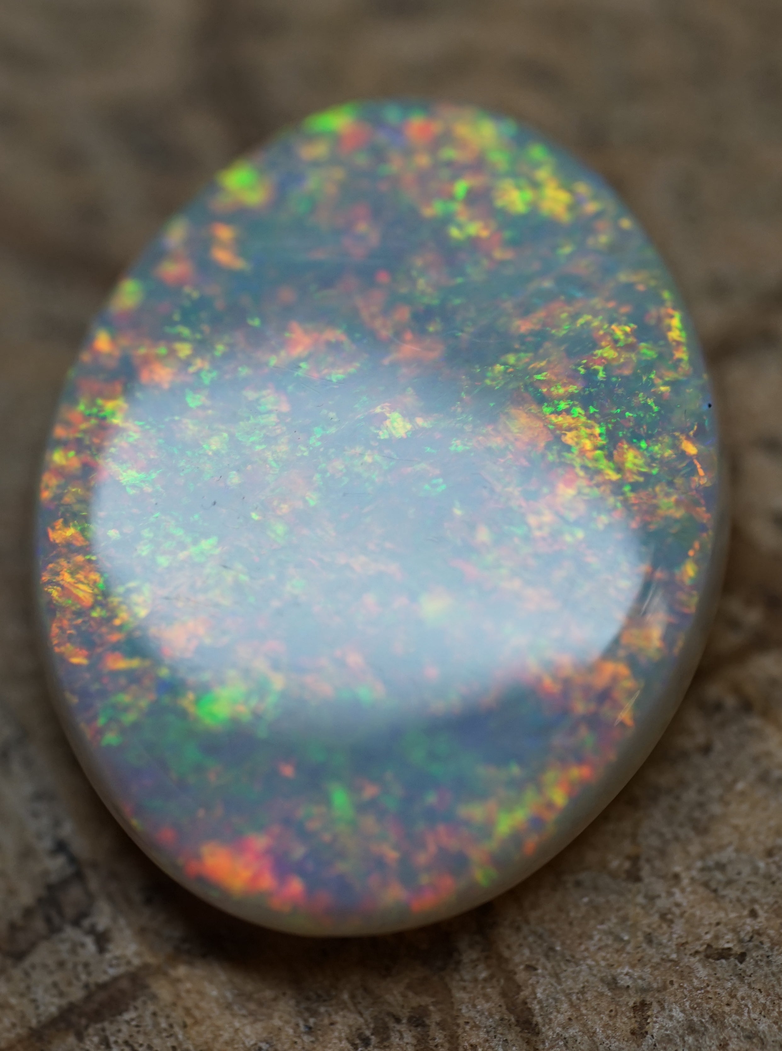 Coober Pedy Orange and Gold Oval - 5.7 Carats. 0023