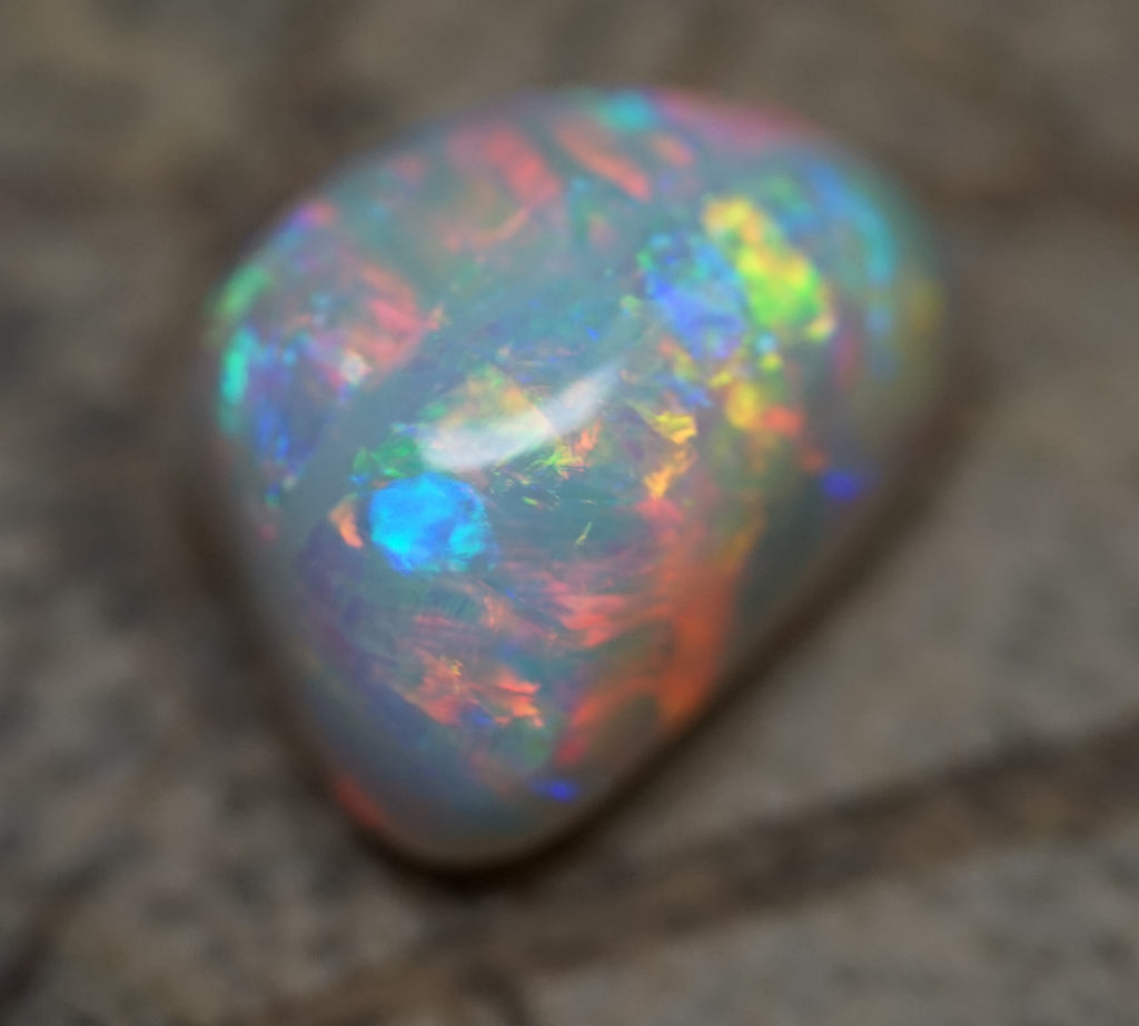 High Dome Multi-Colour Striated Freeform 5.4 Carats. 0037