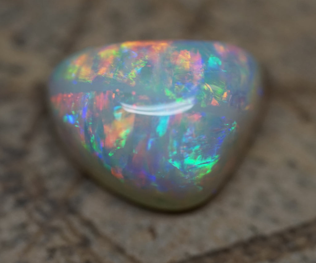 High Dome Multi-Colour Striated Freeform 5.4 Carats. 0037