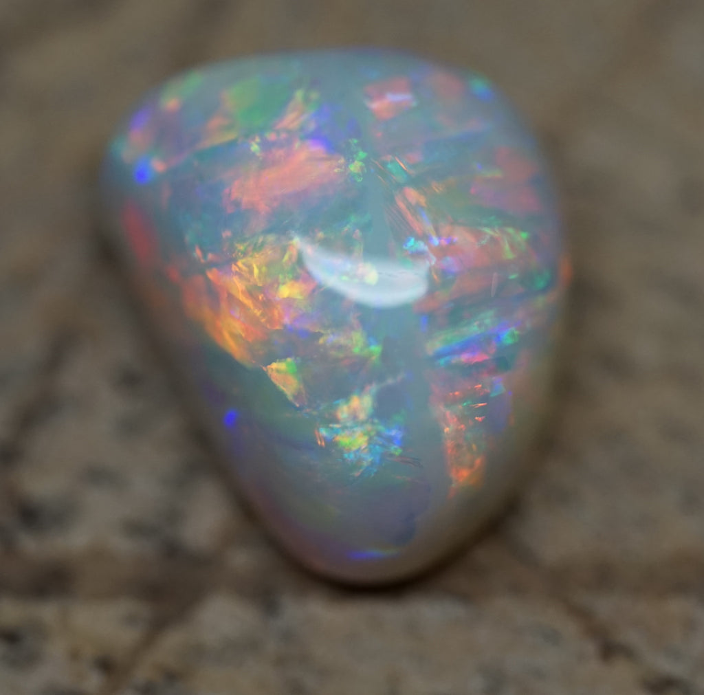 High Dome Multi-Colour Striated Freeform 5.4 Carats. 0037