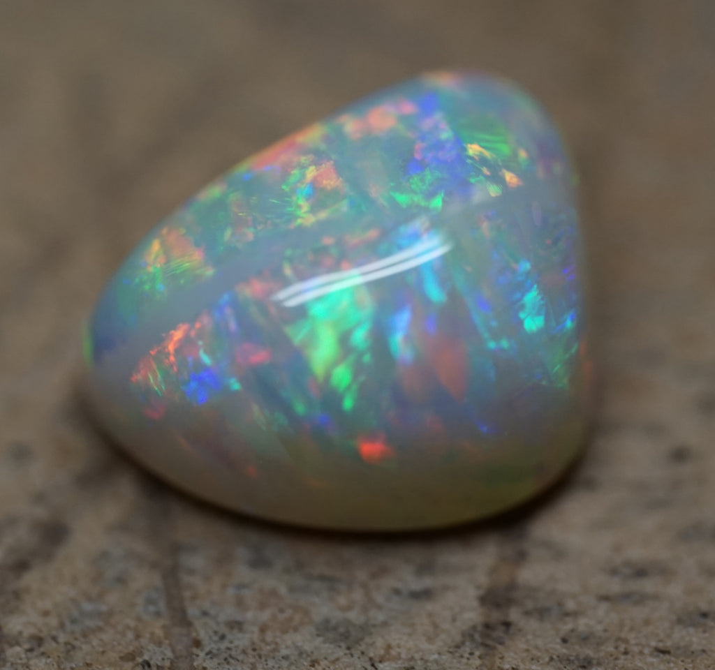 High Dome Multi-Colour Striated Freeform 5.4 Carats. 0037