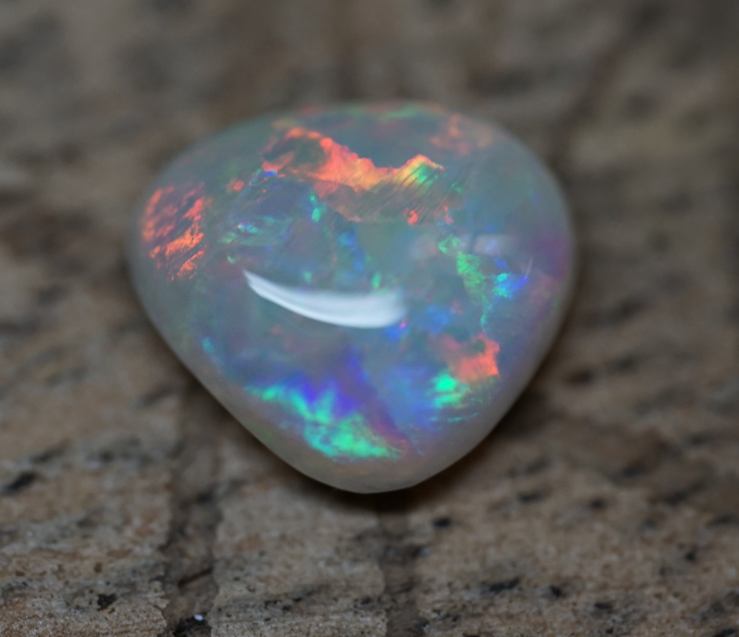 Mintabie Blocky Triangular Cut Gem - 1.4 Carats. 0061