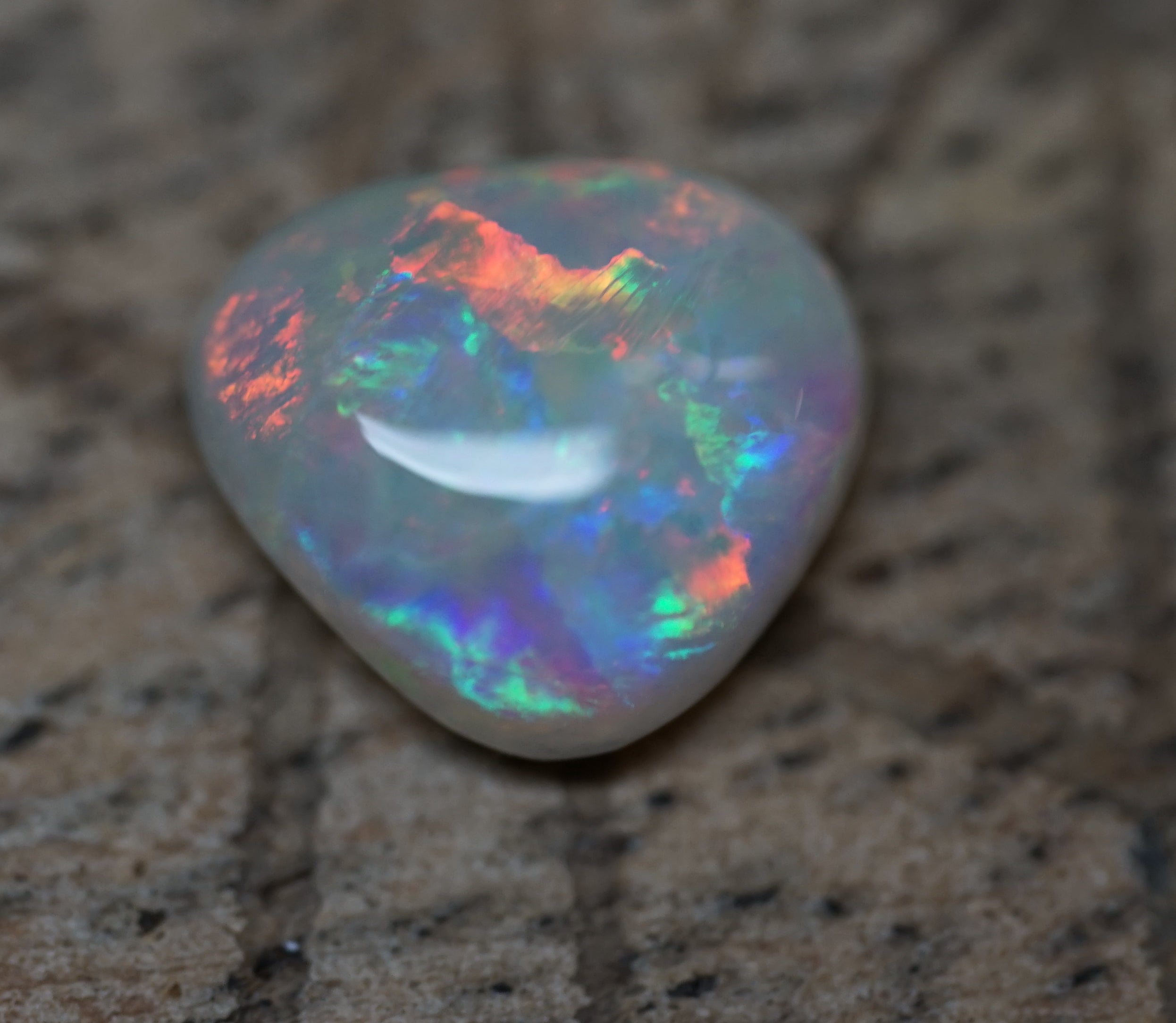 Mintabie Blocky Triangular Cut Gem - 1.4 Carats. 0061