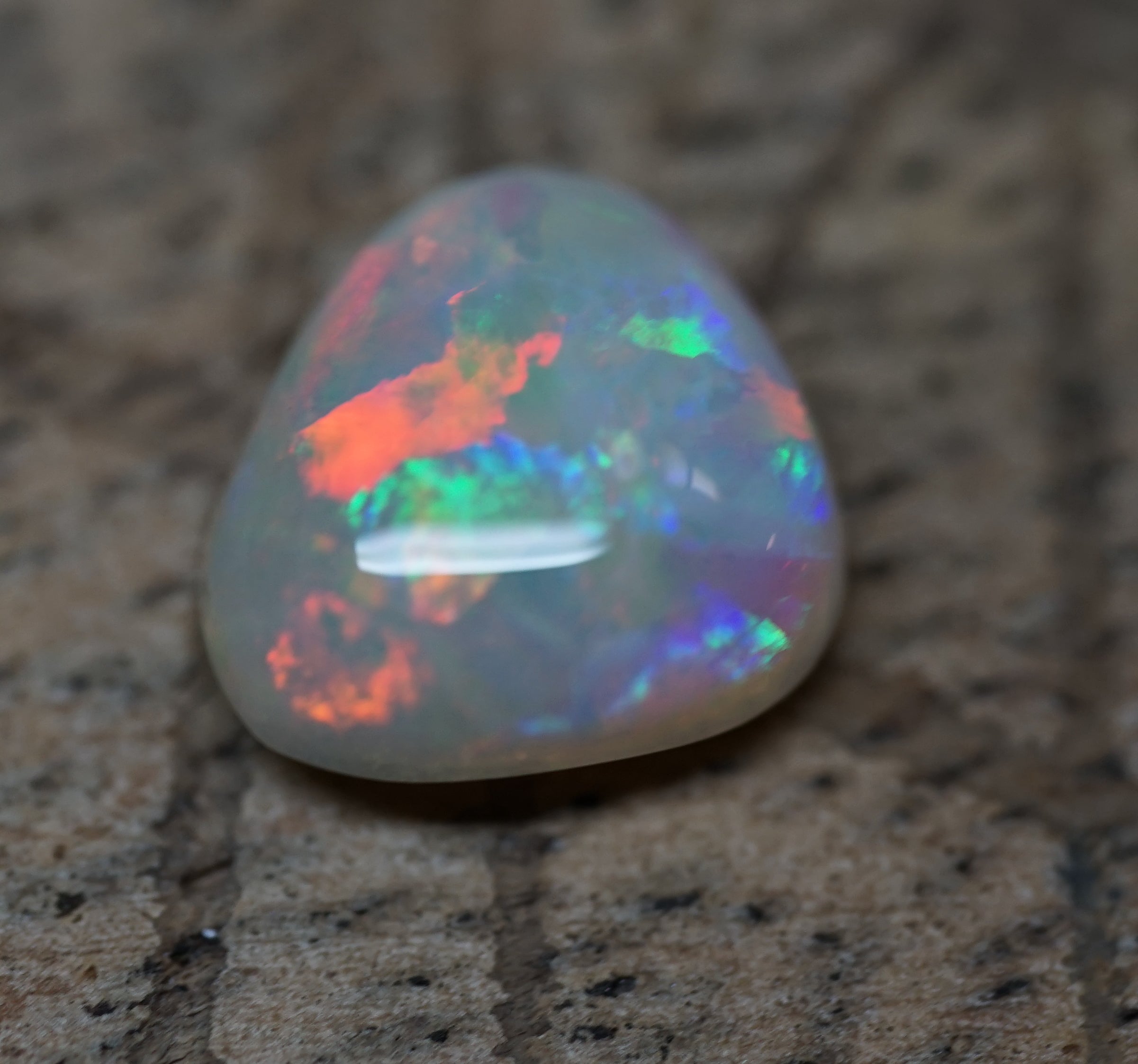 Mintabie Blocky Triangular Cut Gem - 1.4 Carats. 0061