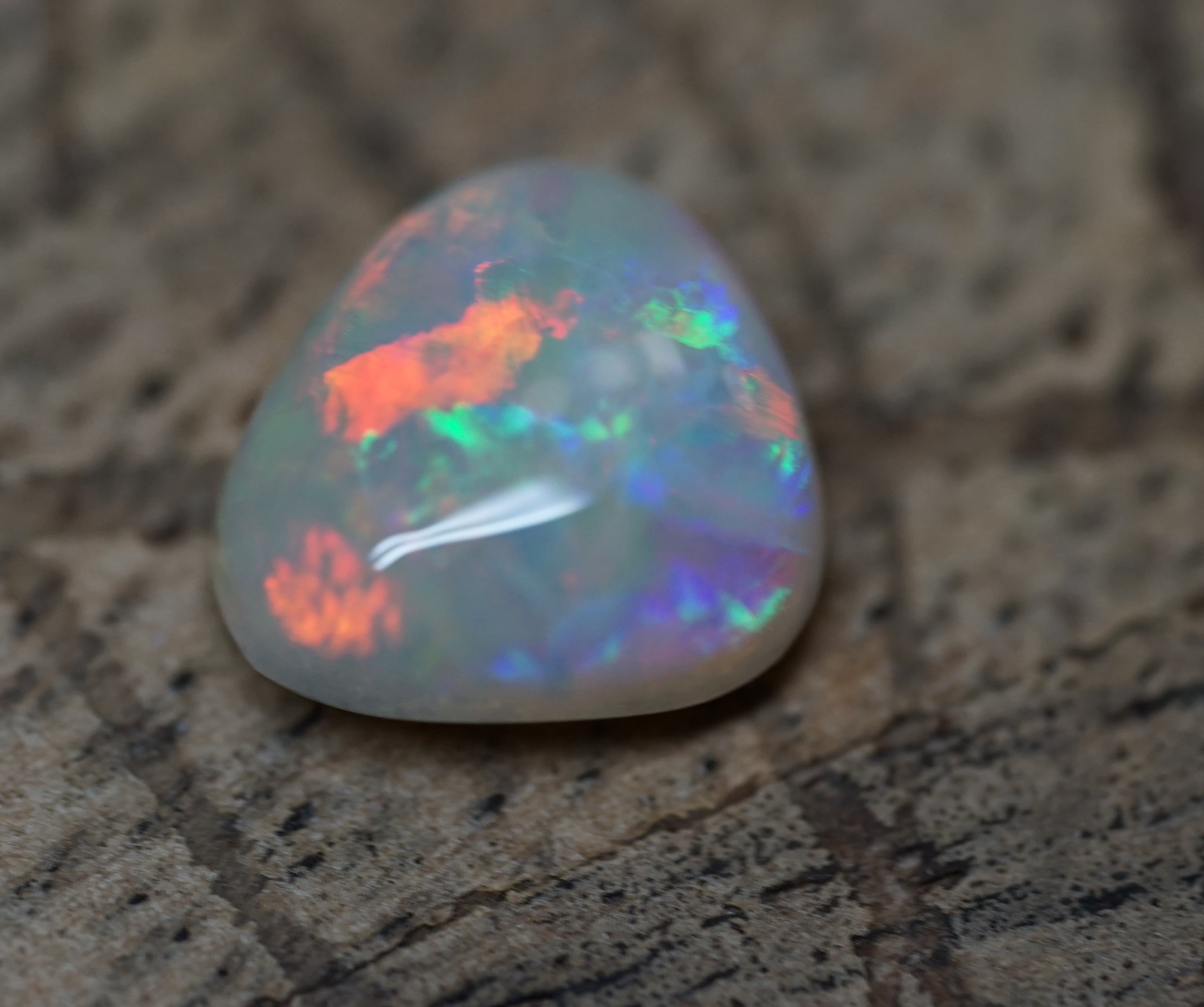 Mintabie Blocky Triangular Cut Gem - 1.4 Carats. 0061