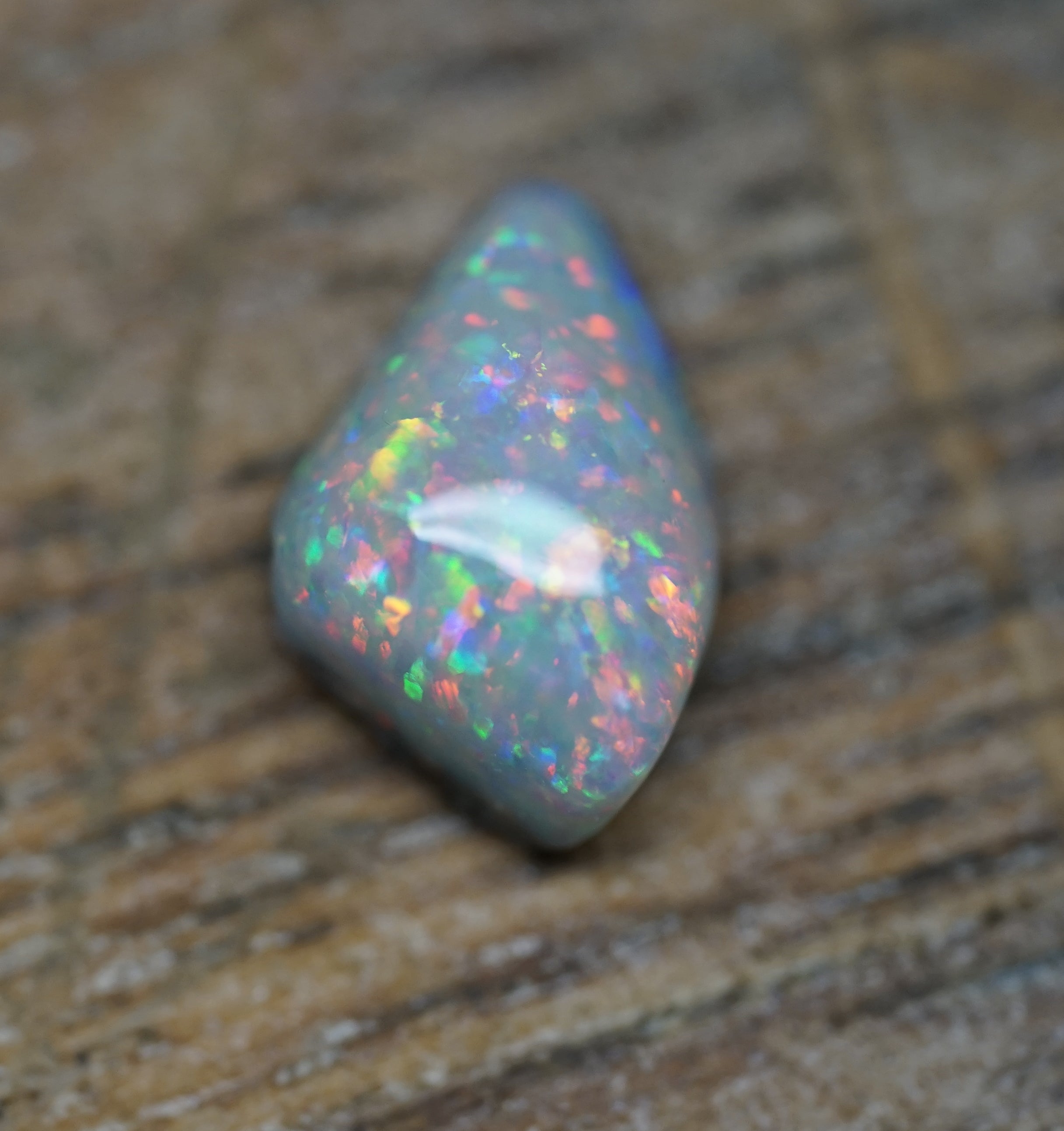 Old Field Mintabie Black Opal - 1.3 Carats. 0078