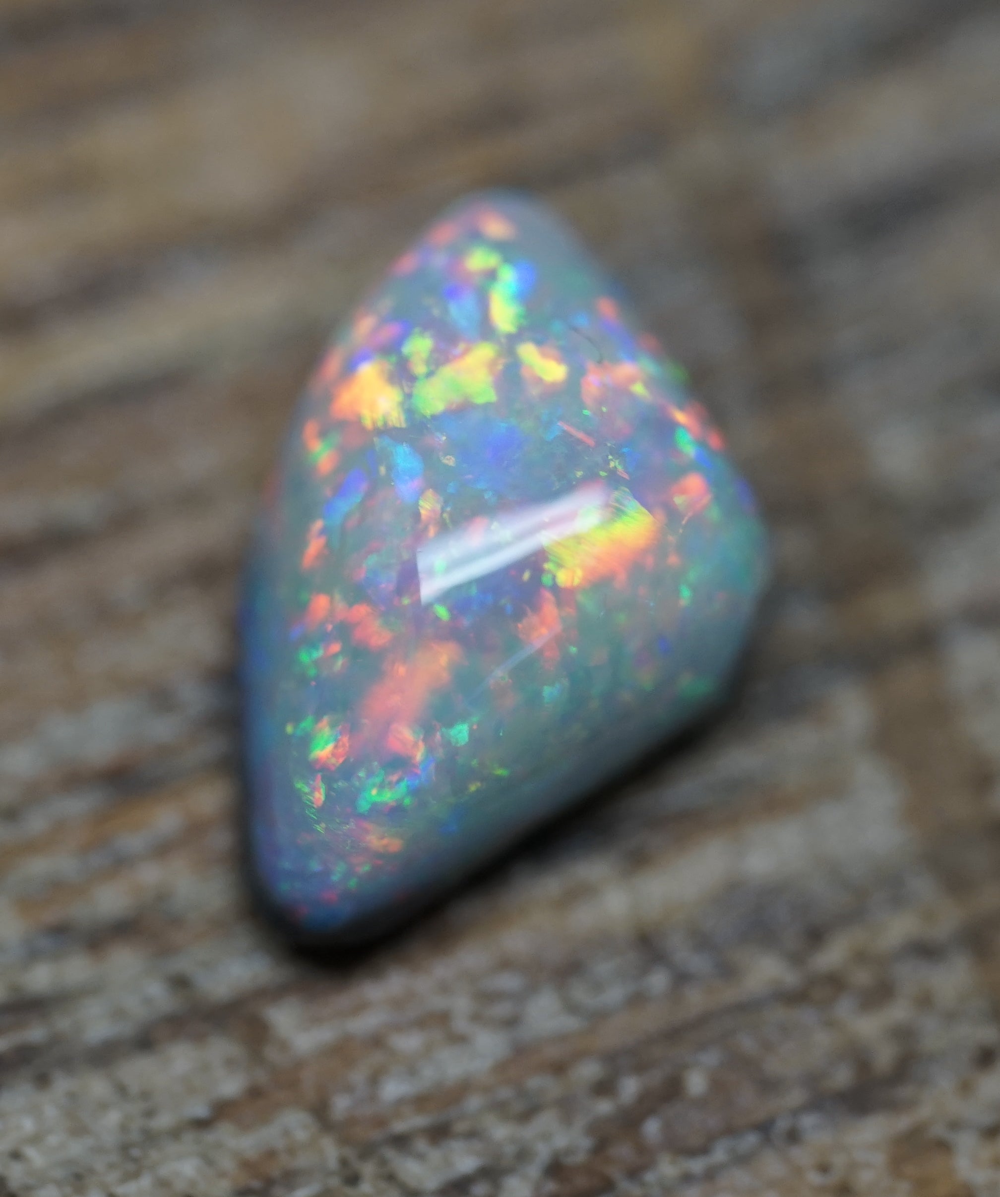 Old Field Mintabie Black Opal - 1.3 Carats. 0078
