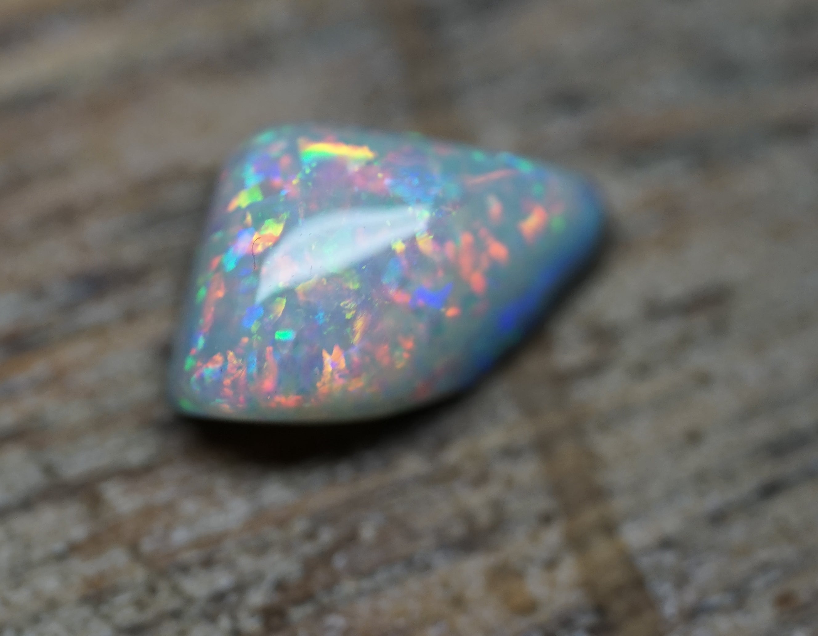 Old Field Mintabie Black Opal - 1.3 Carats. 0078