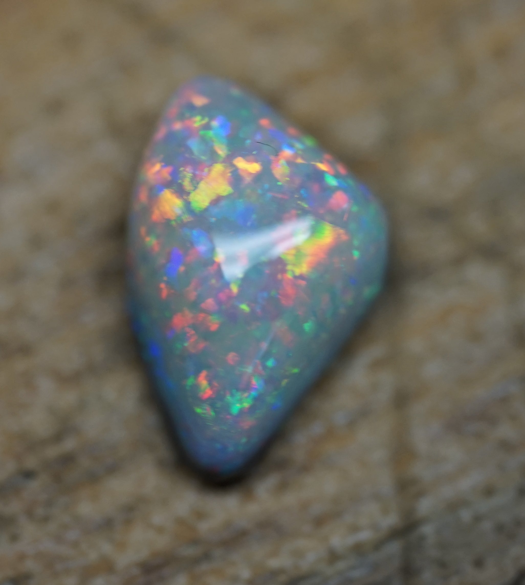 Old Field Mintabie Black Opal - 1.3 Carats. 0078