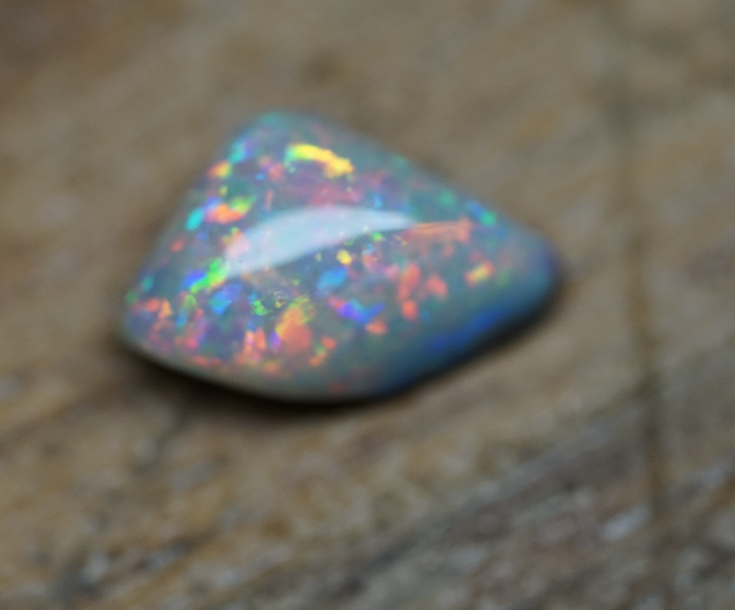Old Field Mintabie Black Opal - 1.3 Carats. 0078