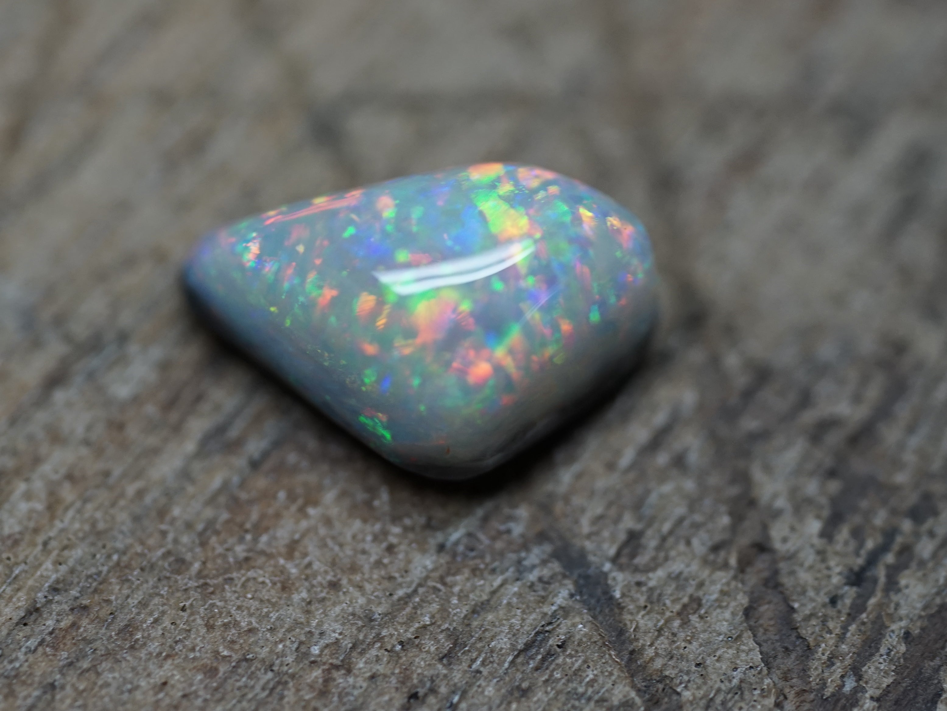 Old Field Mintabie Black Opal - 1.3 Carats. 0078