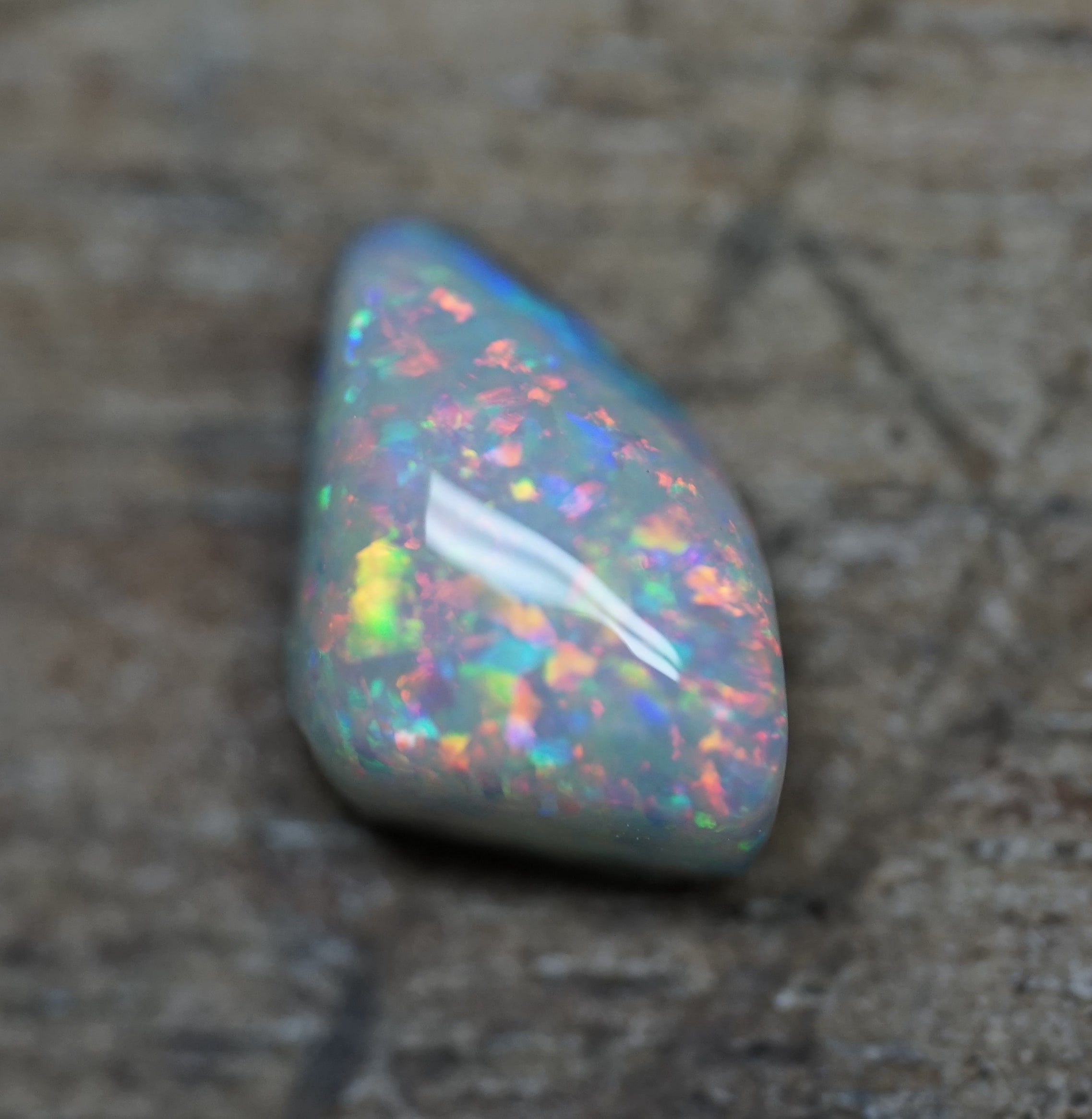Old Field Mintabie Black Opal - 1.3 Carats. 0078