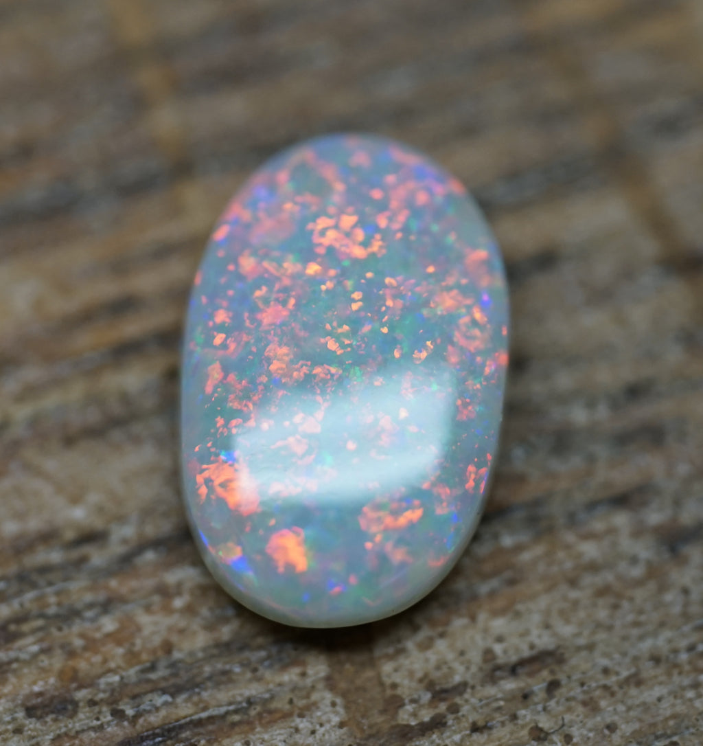 Coober Pedy Bright Orange Pinfire Pattern - 1.5 Carats. 0015