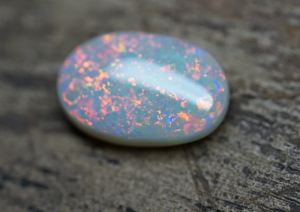 Coober Pedy Bright Orange Pinfire Pattern - 1.5 Carats. 0015