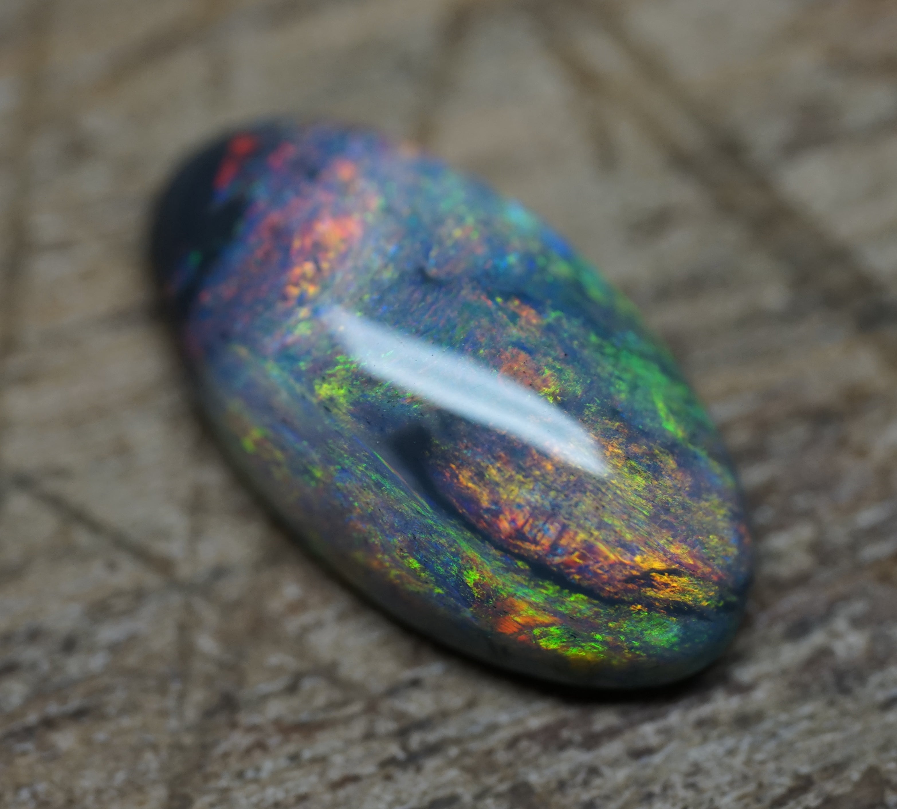 Lightning Ridge Black Opal - 3.1 Carats. 0054